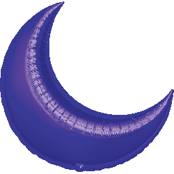 26" Decorator Crescent - Purple - 3ct - Click Image to Close