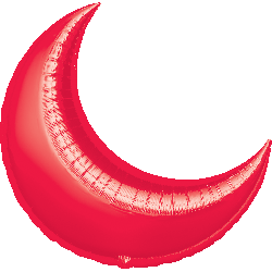 26" Decorator Crescent - Red - 3ct - Click Image to Close