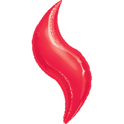 28" Decorator Curve -Red- 3ct - Click Image to Close