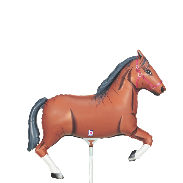 14" Brown Horse- 5ct. - Click Image to Close
