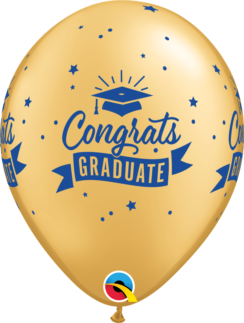 11" Congrats Graduate Banner Gold