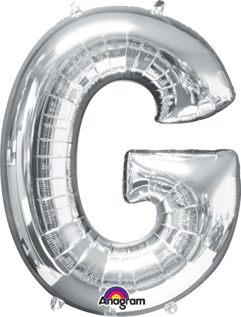 Pkg 16" Silver Letter G - Click Image to Close