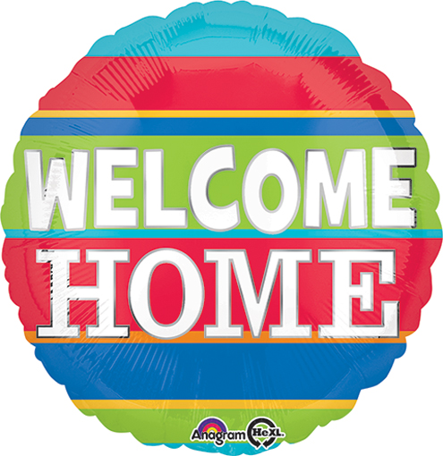 Pkg Welcome Home Colorful 18" - Click Image to Close