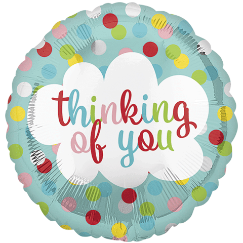 Pkg Thinking Of You Dots 18" - Click Image to Close
