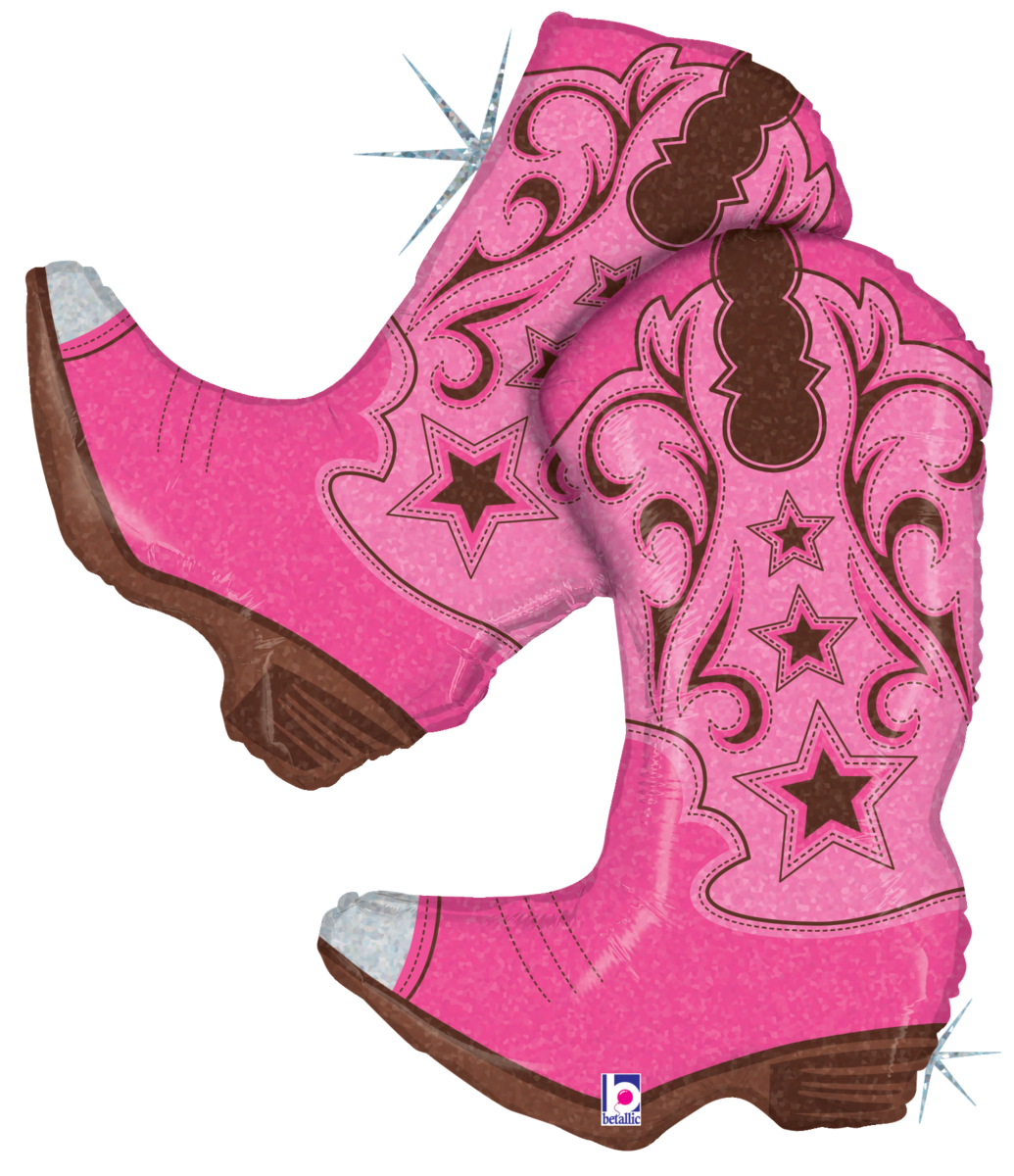 Pkg Pink Dancing Boots 36"