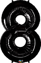38" Number Eight Black - Click Image to Close