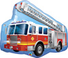 Pkg Red Fire Truck 36" - Click Image to Close