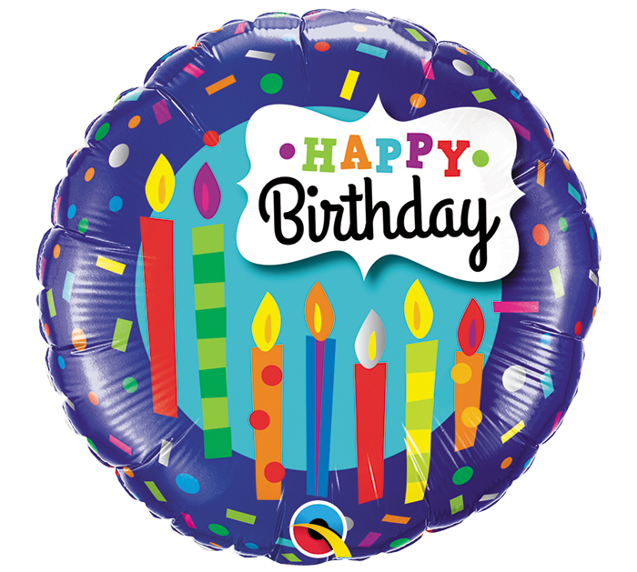 Pkg Birthday Candles & Confetti 18" - Click Image to Close