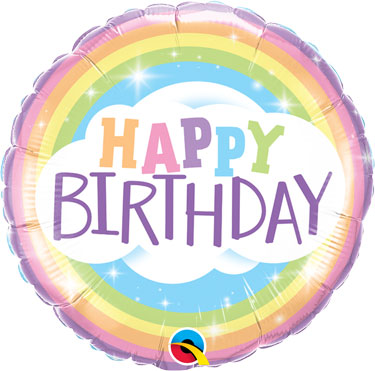 Pkg Birthday Rainbow 18" - Click Image to Close