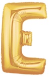 Letter E - Betallic Gold 34" - Click Image to Close