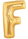 Letter F - Betallic Gold 34" - Click Image to Close