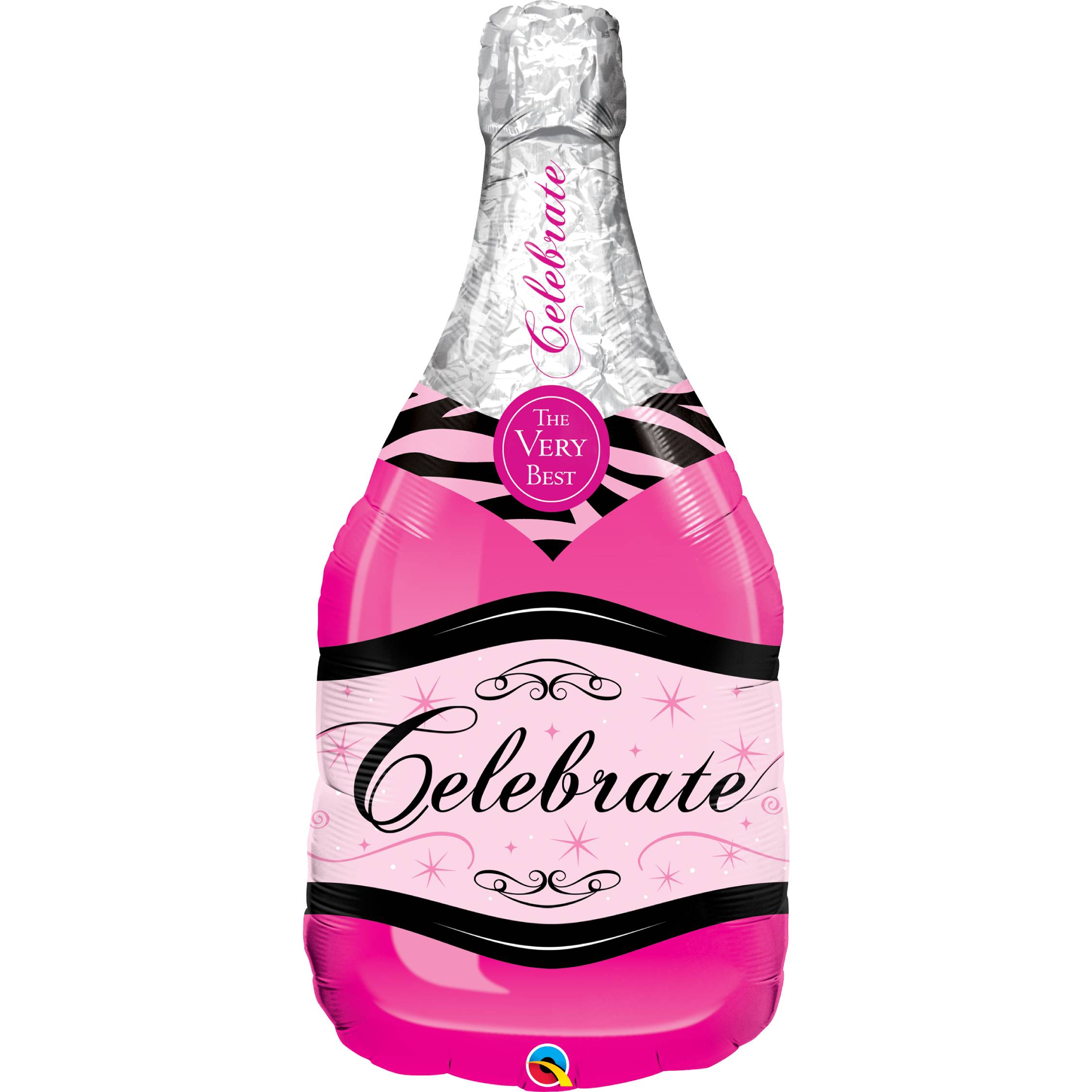 Pkg Pink Bubbly Bottle 39" - Click Image to Close