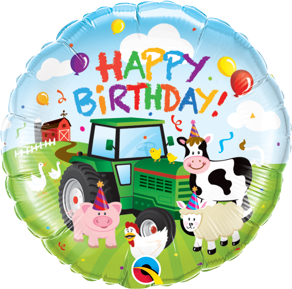 Pkg Birthday Barnyard 18" - Click Image to Close