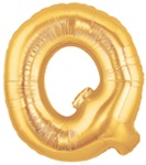 Letter Q - Betallic Gold 34" - Click Image to Close