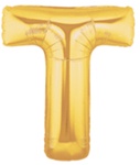 Letter T - Betallic Gold 34" - Click Image to Close
